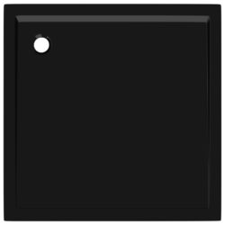 Kvadratisk dusjbrett ABS svart 80×80 cm