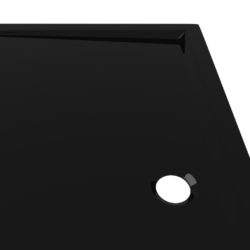 vidaXL Rektangulært dusjbrett ABS svart 80×90 cm