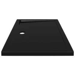Rektangulært dusjbrett ABS svart 80×110 cm