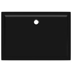 Rektangulært dusjbrett ABS svart 80×110 cm