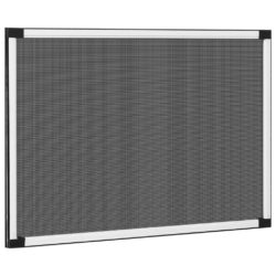 Utvidbar insektskjerm for vinduer hvit (75-143)x50 cm