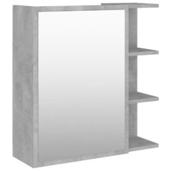 Speilskap til baderom betonggrå 62,5×20,5×64 cm sponplate