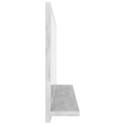 vidaXL Baderomsspeil betonggrå 80×10,5×37 cm sponplate