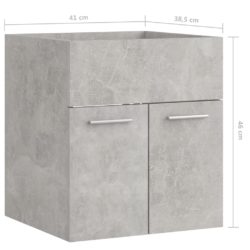 Servantskap betonggrå 41×38,5×46 cm sponplate