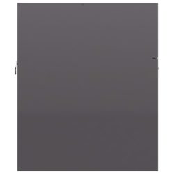 Servantskap høyglans grå 80×38,5×46 cm sponplate
