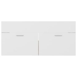 Servantskap hvit og sonoma eik 100×38,5×46 cm sponplate