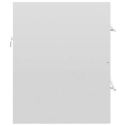 Servantskap høyglans hvit 60×38,5×48 cm sponplate