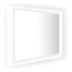 Baderomsspeil LED hvit 60×8,5×37 cm akryl
