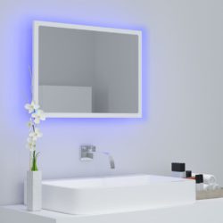 Baderomsspeil LED hvit 60×8,5×37 cm akryl