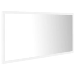 Baderomsspeil LED hvit 90×8,5×37 cm akryl