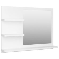 Baderomsspeil hvit 60×10,5×45 cm sponplate