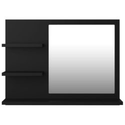 Baderomsspeil svart 60×10,5×45 cm sponplate