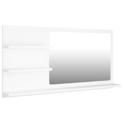 Baderomsspeil hvit 90×10,5×45 cm sponplate