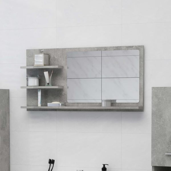 Baderomsspeil betonggrå 90×10,5×45 cm sponplate