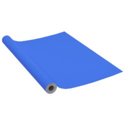 Selvklebende folie til møbler høyglans blå 500×90 cm PVC