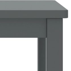 Nattbord mørkegrå 35x30x47 cm heltre furu