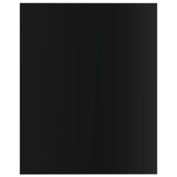 Hylleplater 8 stk høyglans svart 40x50x1,5 cm sponplate