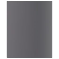 Hylleplater 8 stk høyglans grå 40x50x1,5 cm sponplate