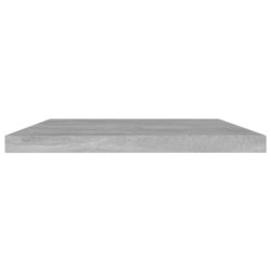 Hylleplater 4 stk betonggrå 60x10x1,5 cm sponplate