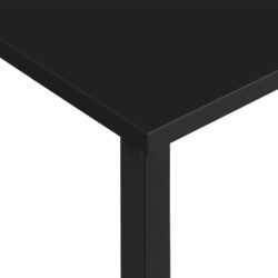 vidaXL PC-bord svart 105x55x72 cm MDF og metall