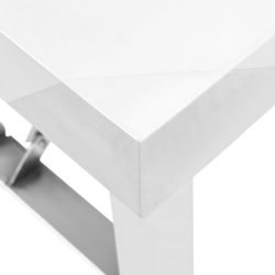 Sammenleggbart arbeidsbord kjøkken 120x60x80 cm rustfritt stål