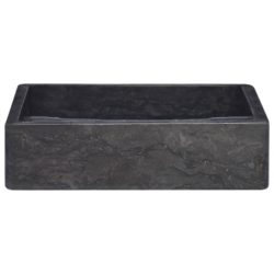 Vask 40x40x10 cm marmor svart