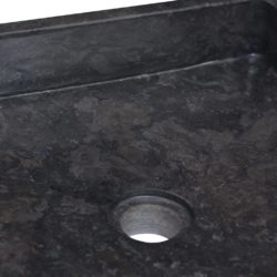 Vask 40x40x10 cm marmor svart