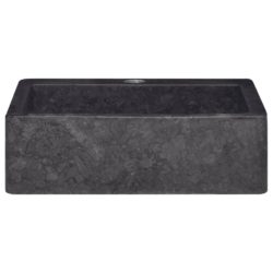 vidaXL Vask 40x40x12 cm marmor svart