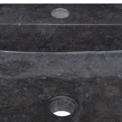 vidaXL Vask 40x40x12 cm marmor svart