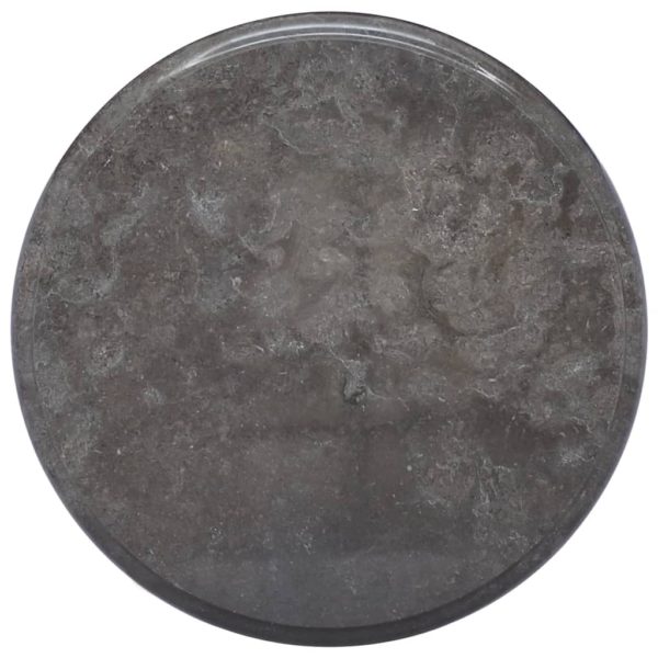 vidaXL Bordplate svart Ø40×2,5 cm marmor