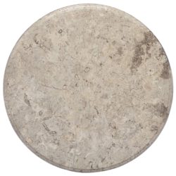 vidaXL Bordplate grå Ø50×2,5 cm marmor