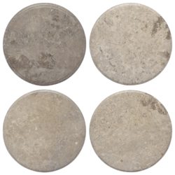 Bordplate grå Ø50×2,5 cm marmor