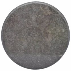 Bordplate svart Ø60×2,5 cm marmor
