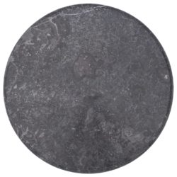 Bordplate grå Ø60×2,5 cm marmor