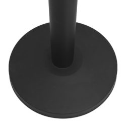 vidaXL Avsperringsstolper med bånd 4 stk jern svart