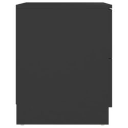 Nattbord svart 40x40x50 cm sponplate