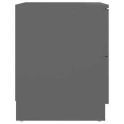 Nattbord 2 stk grå 40x40x50 cm sponplate