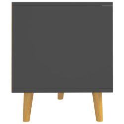TV-benk grå 90x40x48,5 cm sponplate