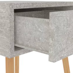 Nattbord betonggrå 40x40x56 cm sponplate