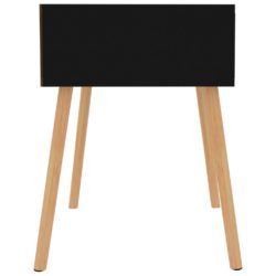 Nattbord høyglans svart 40x40x56 cm sponplate