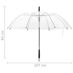 Paraply gjennomsiktig 107 cm