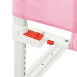 vidaXL Sengehest småbarn rosa 200×25 cm stoff