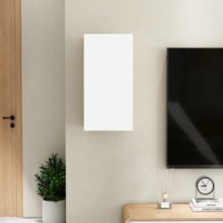 TV-benk hvit 30,5x30x60 cm sponplate