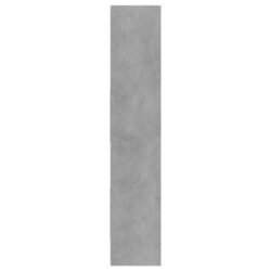 Bokhylle betonggrå 40x35x180 cm sponplate