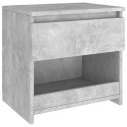 Nattbord 2 stk betonggrå 40x30x39 cm sponplate