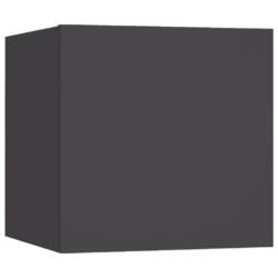 Vegghengt TV-benk grå 30,5x30x30 cm