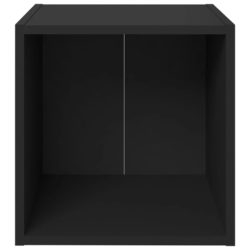 TV-benk svart 37x35x37 cm sponplate