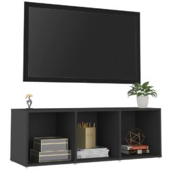 TV-benk grå 107x35x37 cm sponplate