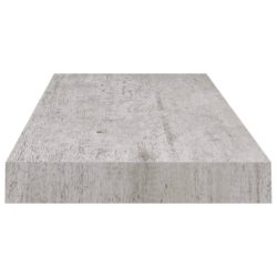 Flytende vegghylle betonggrå 60×23,5×3,8 cm MDF