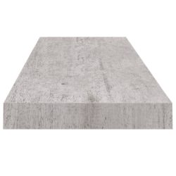 Flytende vegghyller 4 stk betonggrå 80×23,5×3,8 cm MDF